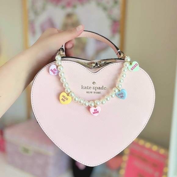Valentine’s Day Pearls & Sweets Purse Chain - Picture 3 of 3